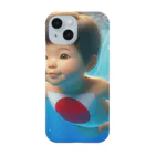 taka-kamikazeの遊泳する赤ちゃん日本代表 Smartphone Case