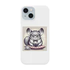 もふっとチンチラ🐭のメガネくんチンチラ Smartphone Case