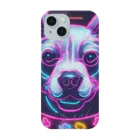 オダチャンショップのneon dog スマホケース