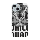 GORILLA SQUAD 公式ノベルティショップのアングリーゴリラビルダー/ロゴ黒 Smartphone Case