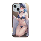 あなたに夢中の青色ビキニの女の子（青髪Ｖｅｒ．） Smartphone Case