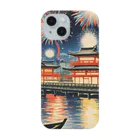 日本の風景 COOL JAPANの日本の風景:隅田川の花火大会、Japanese scenery: Sumida River fireworks festival Smartphone Case