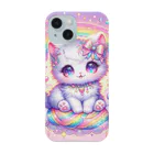 黒猫のluna　SUZURI支店のゆめかわ白にゃんこ(AI) Smartphone Case