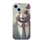 ネコ社長のウサギ社長１代目 Smartphone Case