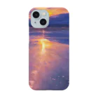 uncut_awe4の夕日と入道雲 Smartphone Case