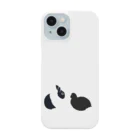 黒白部のダッチうさぎ(座)とオオバン Smartphone Case