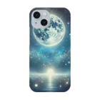 黒猫のluna　SUZURI支店の神秘的な満月(AI) Smartphone Case