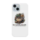 コーヒー MAKES ME WHAT ?!のNO COFFEE, NO LIFE (creative) Smartphone Case