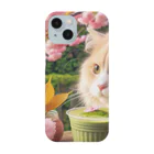 猫と紡ぐ物語の春の訪れを告げる桜満開 Smartphone Case