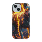 やっちゃんのクリエイティブショップの火属性のダークサイド犬 Smartphone Case