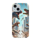 Irregular is beautifulのJurassic Uproar: The Metropolis Encounter Smartphone Case