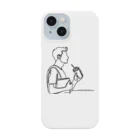 モノライティングの三限終わりの珈琲(男子大学生ver.) Smartphone Case