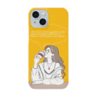 ブルーアイズのやけ酒したいけど我慢してコーヒー飲んでる人 Smartphone Case