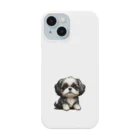 Shih Tzu Fanのシーズー（黒／白） スマホケース