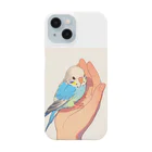 AQUAMETAVERSEの手のひらでおしゃべりセキセイインコの　BLUE PLUM  691 Smartphone Case