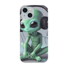 apple47の音楽を聴く宇宙人 Smartphone Case