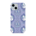 tettetextileのイースターラビット_blue Smartphone Case