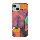 sawaグッズのMusic Lover Elephant スマホケース