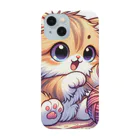 ネコ好き！！の毛糸で遊ぶ子猫 Smartphone Case