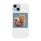 namuhatimanの体がロボットで、顔が猫の画像 Smartphone Case