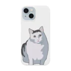 手書きイラストで猫ミームのhuhcat Smartphone Case