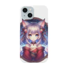 終わらない夢🌈の猫耳の少女✨ スマホケース