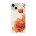 cute styleのlucky flower -red Smartphone Case