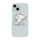 itsuto-こねこしょうしょうめんへらの「もえないごみの日」buck color たて Smartphone Case