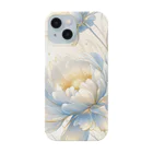 cute styleのLucky Flower Silver Blue Smartphone Case