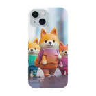 まみおデザインの闊歩するシバ犬 Smartphone Case