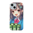 BURABOの魅力的な美少女がNISAで投資 Smartphone Case