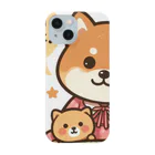 メアリーの今夜は可愛い柴犬スタンプで癒しの時間 Smartphone Case