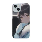 studio Azurの車窓の少女 iPhone Smartphone Case