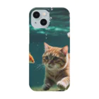 sion1010の泳ぐ猫グッズ Smartphone Case