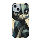 スタイル112の黒猫　キュビズム01 Smartphone Case