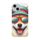 柴犬に囲まれたいのカラフルなバケハをかぶった柴犬 Smartphone Case