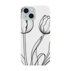 LINEart onlyONEのLINEart 「チューリップ」 iPhone Smartphone Case