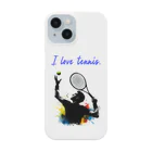 Tomohiro Shigaのお店のI love tennis. スマホケース