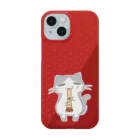 絵娯クリエイトのひのもとにゃんこ®️ 尺八 / 臙脂 Smartphone Case