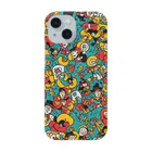 mayoyoyoyoyoのアメコミ風総柄スマホケース Smartphone Case