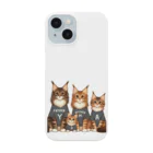 Y m @Y's shopの猫の家族 Smartphone Case