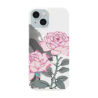 RetrowaveFlowerのRetrowaveFlower-薔薇(ピンク)- Smartphone Case