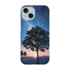 猫との風景の風景_星空と木 Smartphone Case