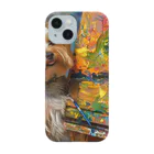 AQUAMETAVERSEの犬のぼくが画家だよ何か？ アメジスト 2046 Smartphone Case