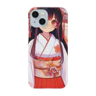 Cartoonのかわいい巫女さん Smartphone Case