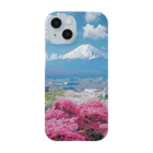 AQUAMETAVERSEの絶景な富士山ツツジ満開な季節 アメジスト2846 スマホケース