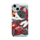 calico starの三毛猫プクちゃん　バイク Smartphone Case