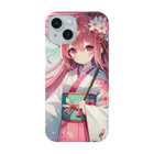 AIキャラつく〜るの桜の精 - 和モダン Smartphone Case