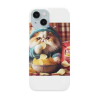 surisurishopのポテトチップスを食べてる猫 Smartphone Case