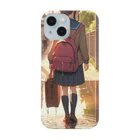 ふりむいての雨上がりの路地裏 Smartphone Case